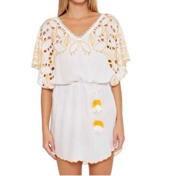 Trina Turk Embroidered Lahaina Swim Cover Up Dress Women's Size XS - Picture 1 of 10